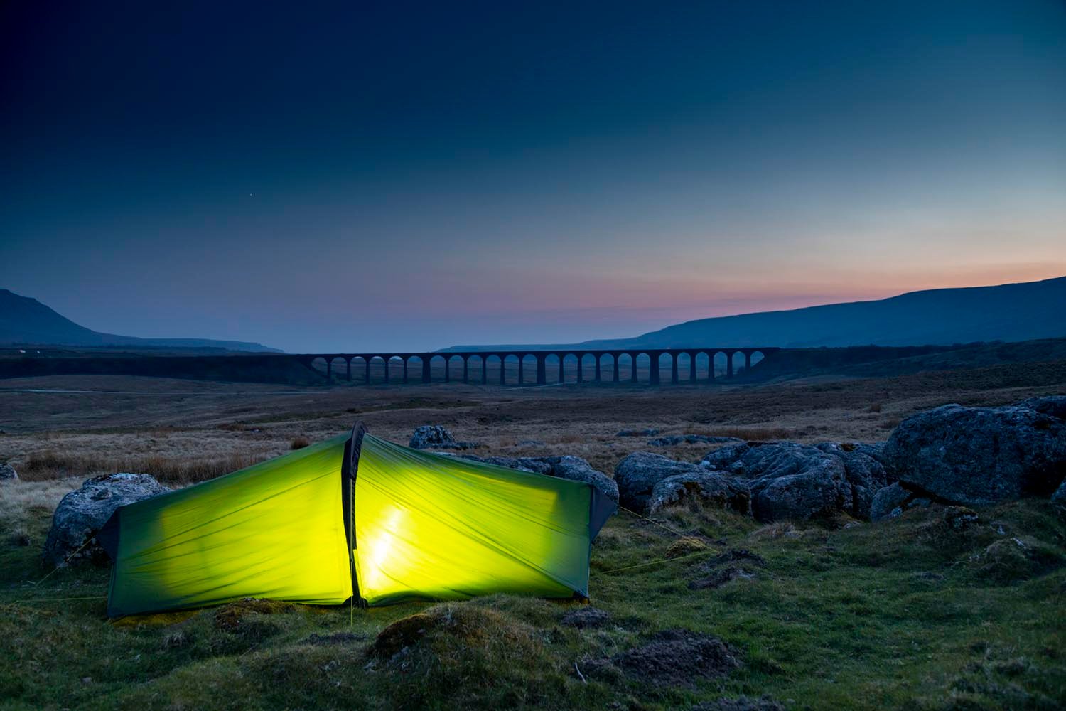 Terra Nova Laser Competition 2 tent pitched for a wild camp