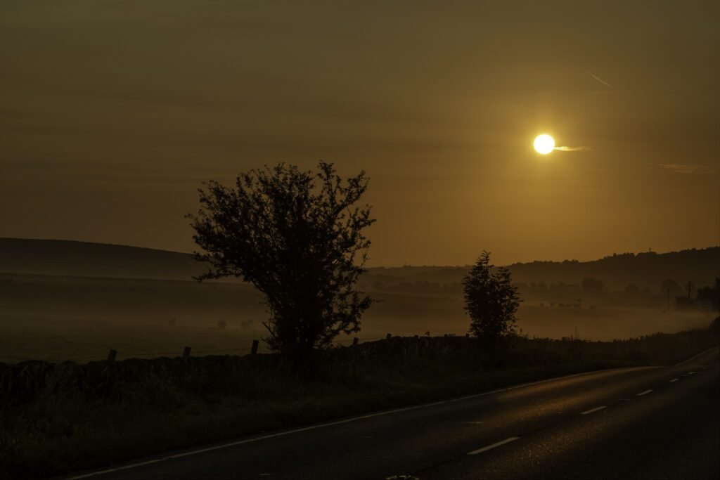 Sunrise over the Peak District