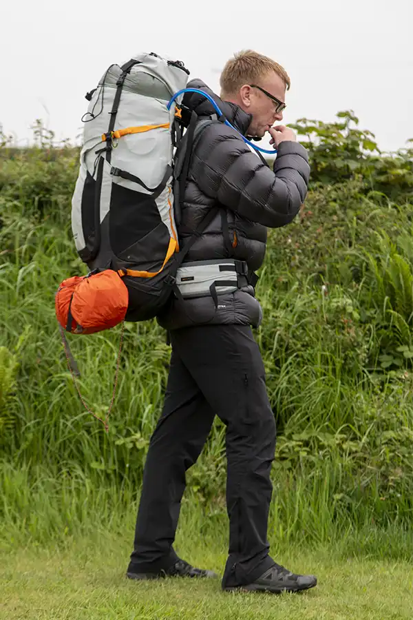Lowepro PhotoSport Backpack PRO 70L AW III packed for a wildcamp