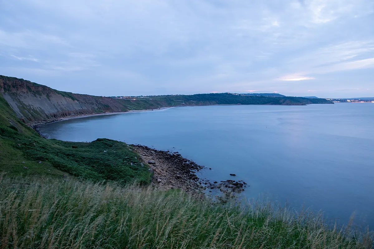 Cliffs above Cayton Bay from the coastal path